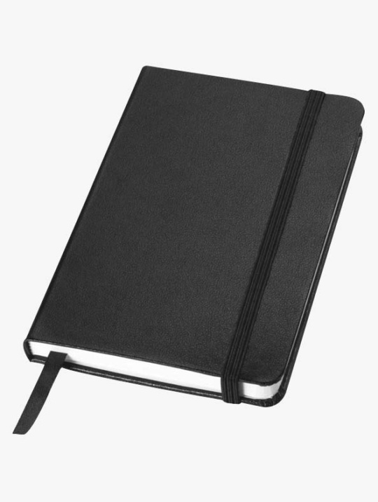 Classic A6 Hard Cover Notizbuch Schwarz